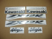 Kawasaki ZX-12R - Carbon/Brushed Aluminium - Custom-Decalset