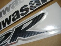 Kawasaki ZX-12R - Carbon/Gebürstetes Aluminium - Custom-Dekorset