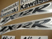 Kawasaki ZX-12R - Carbon/Gebürstetes Aluminium - Custom-Dekorset