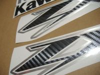 Kawasaki ZX-12R - Carbon/Brushed Aluminium - Custom-Decalset