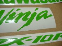 Kawasaki ZX-10R 2008 - Green - Custom-Decalset