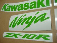 Kawasaki ZX-10R 2008 - Green - Custom-Decalset