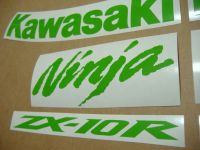 Kawasaki ZX-10R 2008 - Grün - Custom-Dekorset