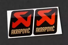 AKRAPOVIC V3 Auspuff-Aufkleber hitzefest, 2 Stück