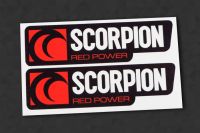 SCORPION V1 exhaust-sticker heatproof, 2 pcs