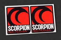 SCORPION V2 exhaust-sticker heatproof, 2 pcs