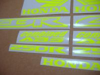 Honda CBR 250R - Neon-Yellow - Custom-Decalset