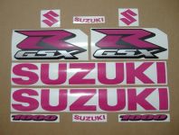 Suzuki GSX-R 1000 Universal - Pink - Custom-Decalset