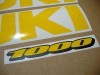 Suzuki GSX-R 1000 Universal - Yellow - Custom-Decalset