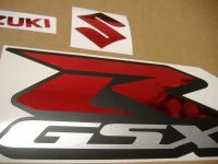 Suzuki GSX-R 1000 Universal - Chrome Red - Custom-Decalset