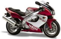 Yamaha YZF-1000R 1997 - Burgundy/Silver Version - Decalset