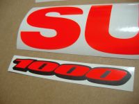 Suzuki GSX-R 1000 Universal - Neon-Red - Custom-Decalset