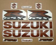 Suzuki GSX-R 750 Universal - Leder - Custom-Decalset