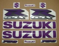 Suzuki GSX-R 750 Universal - Purple - Custom-Decalset
