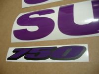 Suzuki GSX-R 750 Universal - Lila - Custom-Dekorset