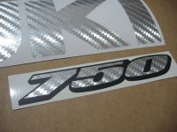 Suzuki GSX-R 750 Universal - Carbon Silber - Custom-Dekorset