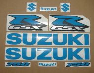 Suzuki GSX-R 750 Universal - Lightblue - Custom-Decalset
