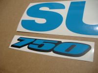 Suzuki GSX-R 750 Universal - Lightblue - Custom-Decalset