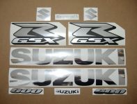 Suzuki GSX-R 600 Universal - Chrome Silver - Custom-Decalset