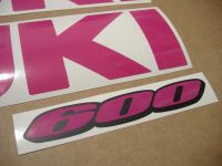 Suzuki GSX-R 600 Universal - Pink - Custom-Decalset