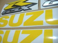 Suzuki GSX-R 600 Universal - Yellow - Custom-Decalset