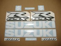 Suzuki GSX-R 600 Universal - White - Custom-Decalset