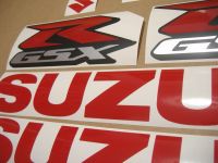 Suzuki GSX-R 600 Universal - Red - Custom-Decalset