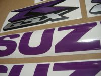 Suzuki GSX-R 600 Universal - Purple - Custom-Decalset
