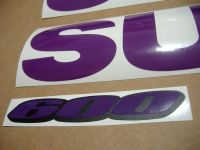 Suzuki GSX-R 600 Universal - Purple - Custom-Decalset