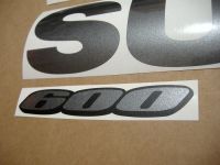 Suzuki GSX-R 600 Universal - Graphitegrey - Custom-Decalset