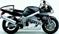 Suzuki GSX-R 600 1998 - Silber Version - Dekorset