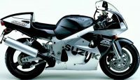 Suzuki GSX-R 600 1998 - Silver Version - Decalset