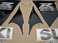 Suzuki GSX-R 600 1998 - Silver Version - Decalset