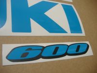 Suzuki GSX-R 600 Universal - Lightblue - Custom-Decalset