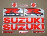 Suzuki GSX-R 600 Universal - Neon-Rot - Custom-Dekorset