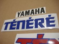 Yamaha XTZ 660 Tenere 1992 - White/Red Version - Decalset