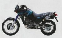Yamaha XTZ 660 Tenere 1993 - Schwarz/Grün Version - Dekorset