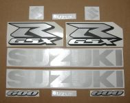 Suzuki GSX-R 600 Universal - Brushed Aluminium - Custom-Decalset