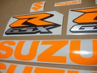 Suzuki GSX-R 600 Universal - Neon-Orange - Custom-Decalset