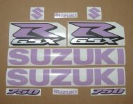 Suzuki GSX-R 750 Universal - Violet - Custom-Decalset