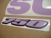 Suzuki GSX-R 750 Universal - Violet - Custom-Decalset