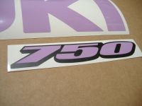 Suzuki GSX-R 750 Universal - Violet - Custom-Decalset