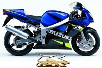 Suzuki GSX-R 600 2001 - Blue/Black Version - Decalset