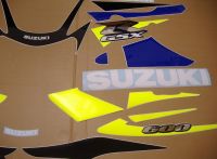 Suzuki GSX-R 600 2001 - Blue/Black Version - Decalset