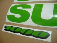 Suzuki GSX-R 1000 Universal - Lime-Green - Custom-Decalset