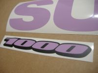 Suzuki GSX-R 1000 Universal - Violet - Custom-Decalset