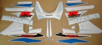 Suzuki GSX-R 600 2002 - White/Blue Version - Decalset